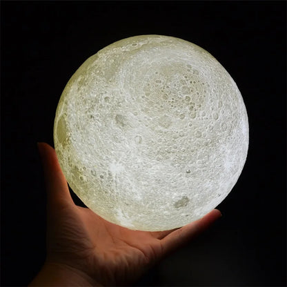 Dropship 3D Printed Star Moon Lights Colorful Rechargeable Touch Night Lamps Home Decor Creative Gift USB LED Night Light